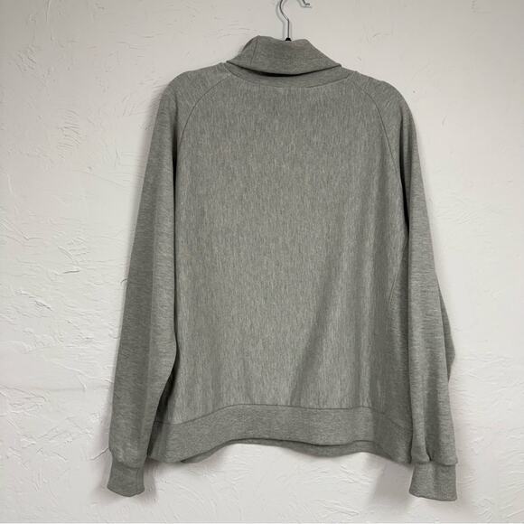 Champion Reverse Weave Grey Turtleneck Sweater Womens 2X Pullover Casual Boxy - Picture 10 of 11